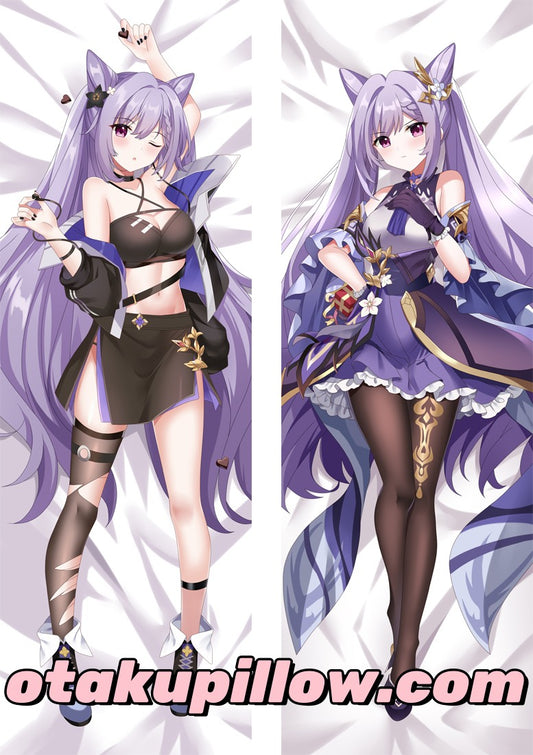 Genshin Impact Keqing Anime Hug Pillow