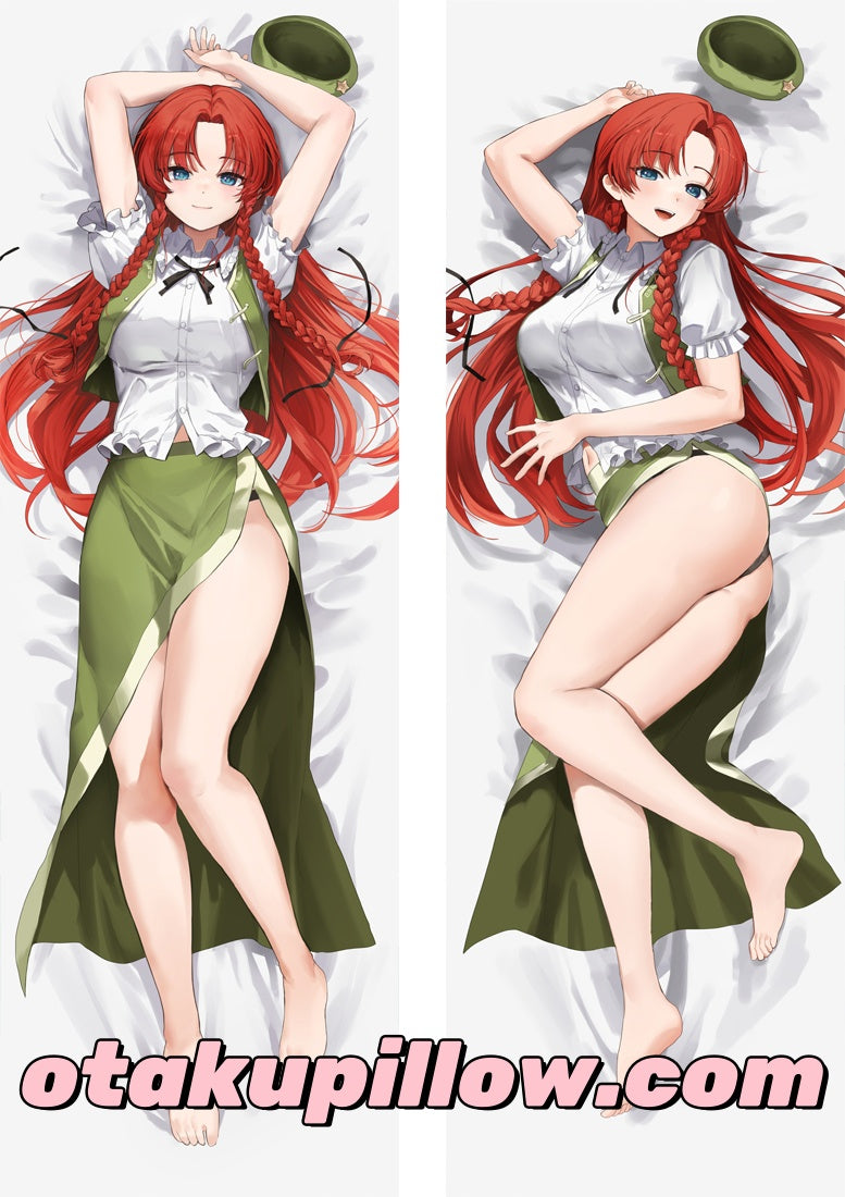 Double-sided HD printed Hong Meiling body pillow cover.