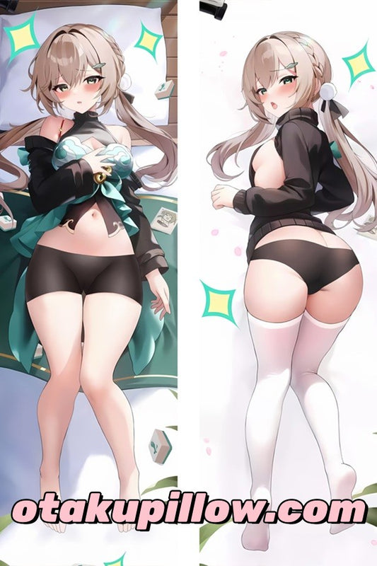 Honkai : oreiller Dakimakura Qingque de Star Rail