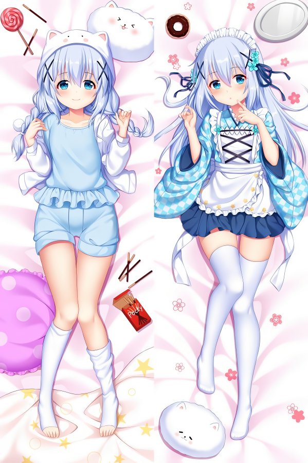 Oreiller Dakimakura Chino Kafuu