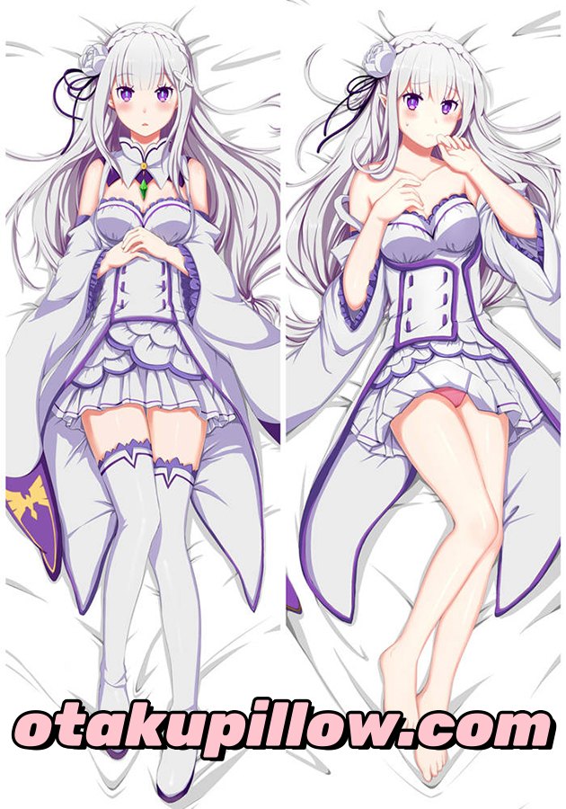 Re:Zero Emilia Anime Body Pillow