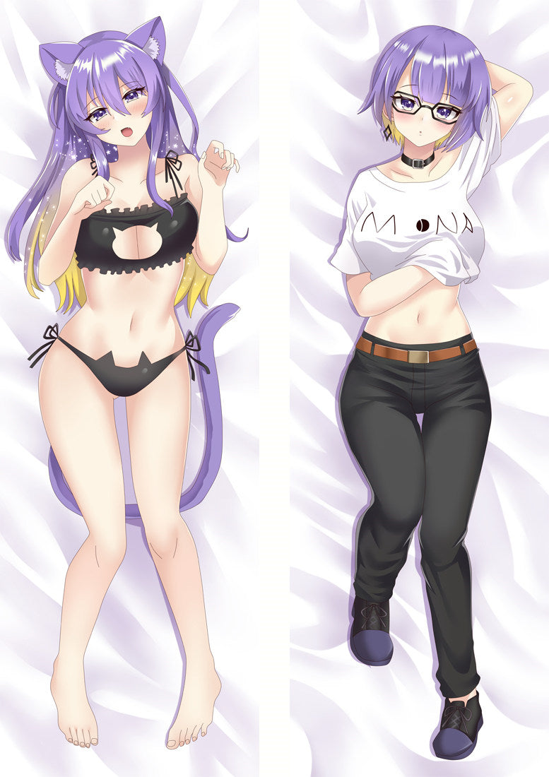 Hololive Virtual Nekomata Okayu Dakimakura Pillow VTuber