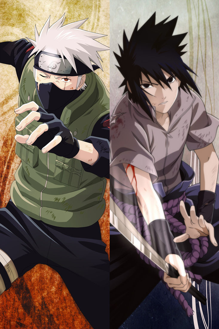 Naruto Kakashi Hatake & Sasuke Uchiha Körperkissen