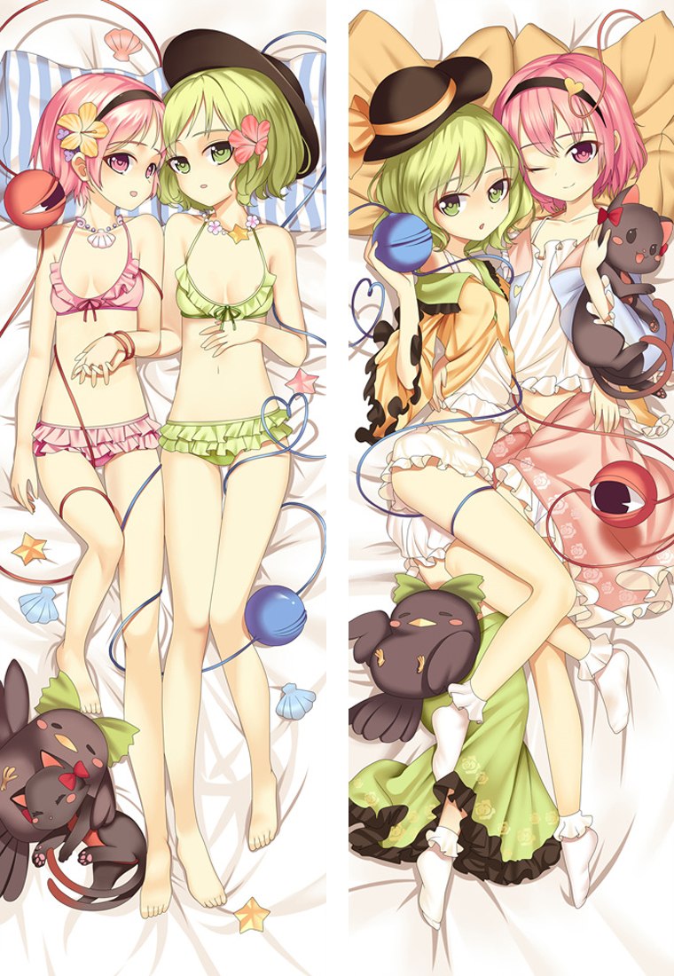 Oreiller Satori Komeiji & Koishi Komeiji Dakimakura