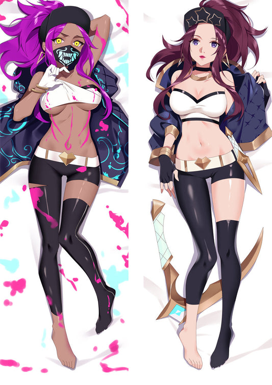 LOL League of Legends Akali Anime Body Pillow