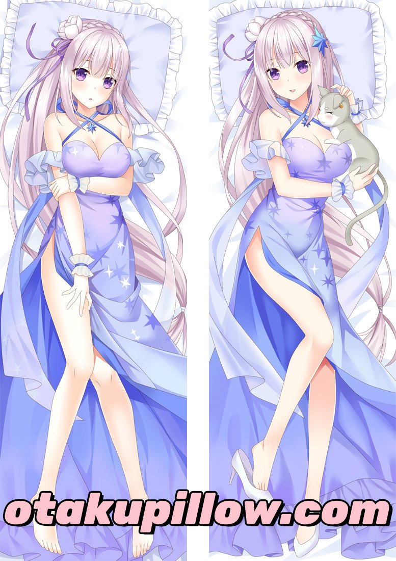 Emilia - Oreiller de corps animé Dakimakura