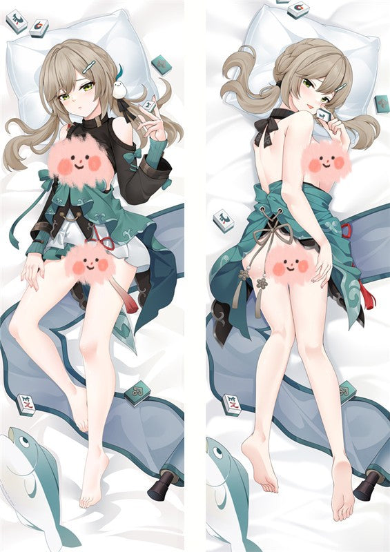 Honkai : oreiller Dakimakura Qingque de Star Rail