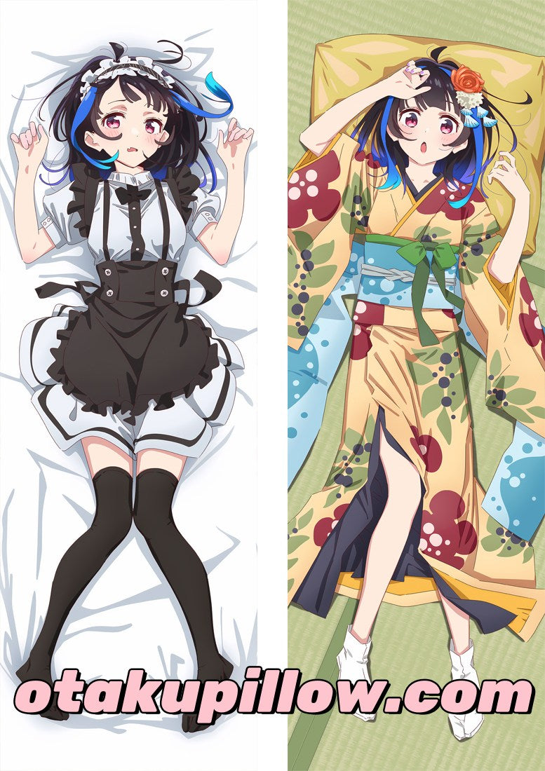Rent a Girlfriend Mini Yaemori Body Pillow Print Detail - Fade-Resistant Maid Uniform Artwork