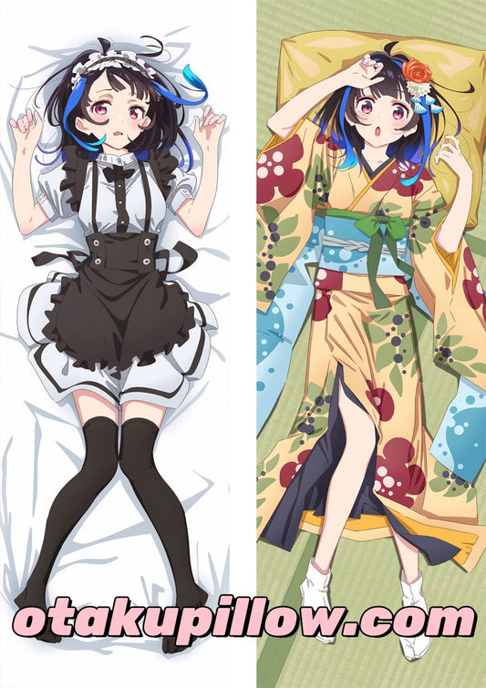 Rent a Girlfriend Mini Yaemori Body Pillow Print Detail - Fade-Resistant Maid Uniform Artwork