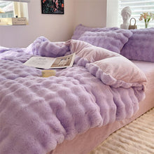 Load image into Gallery viewer, Custom Size Luxury Plush Shaggy 4pcs Bedding Set

