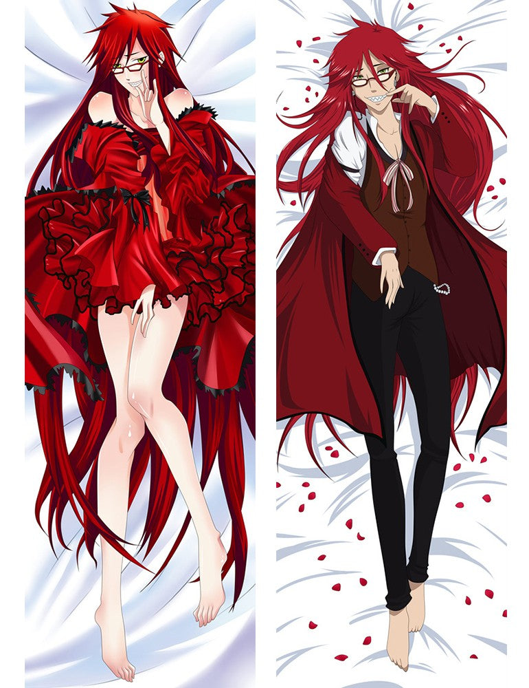 Black Butler(Kuroshitsuji) Grell Sutcliff Body Pillow Dakimakura