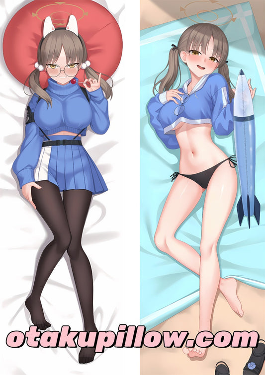 Blue Archive Kazekura Moe Body Pillow Print Detail - Fade-Resistant Casual Uniform Artwork