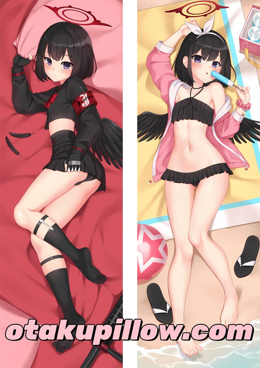 Blue Archive Shizuyama Mashiro Body Pillow Print Detail - Fade-Resistant Default Uniform Artwork