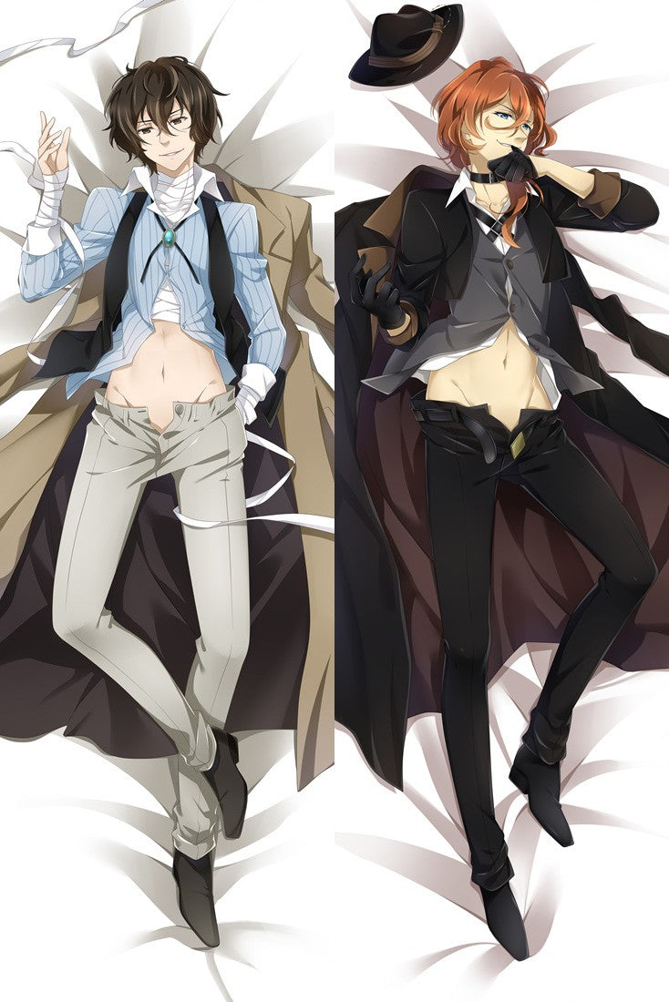 Bungo Stray Dogs Osamu Dazai & Chuuya Nakahara Body Pillow Dakimakura