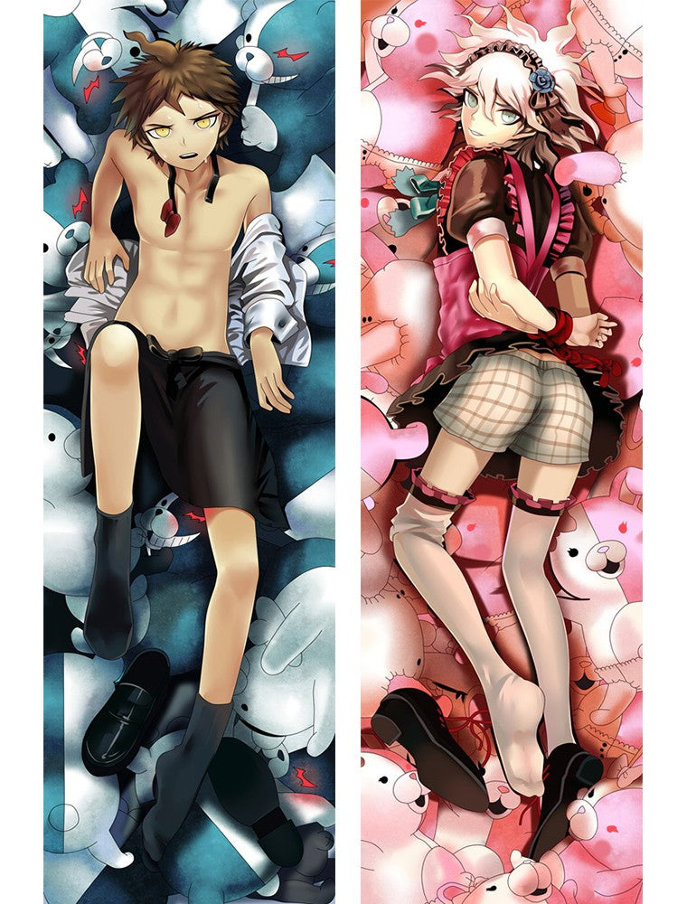 Oreiller Danganronpa Makoto Naegi et Nagito Komaeda Dakimakura