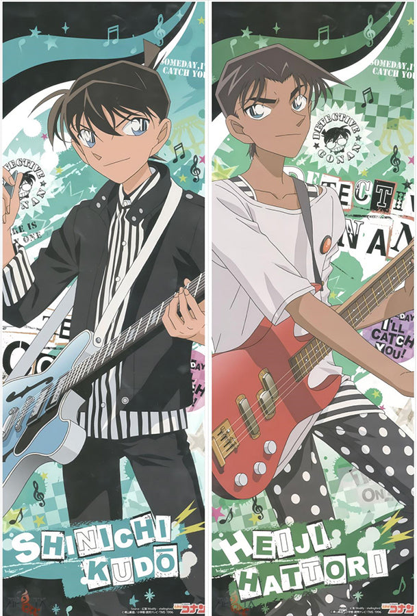 Oreiller de corps Détective Conan Shinichi Kudo et Heiji Hattori