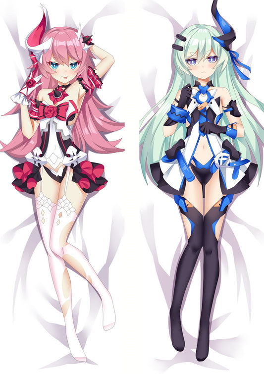 Oreiller de corps Honkai Impact 3rd Rozaliya et Liliya Olenyeva