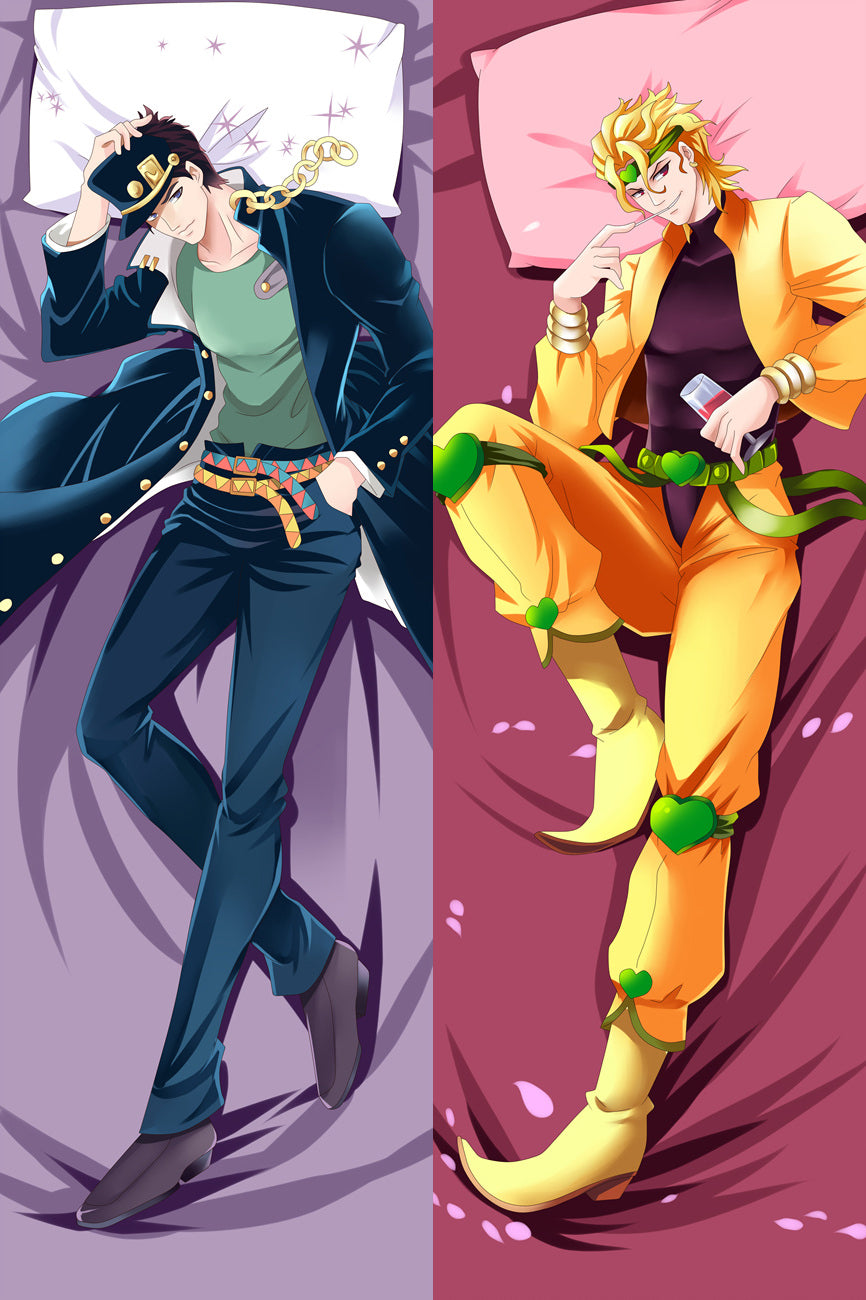 Jojo's Bizarre Adventure Jotaro Kujo &amp; Dio Brando Oreiller de corps Dakimakura