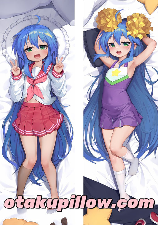 Lucky Star Konata Izumi Body Pillow - Double-Sided High Definition Anime Character Dakimakura (School Uniform & Cheerleader Ver)