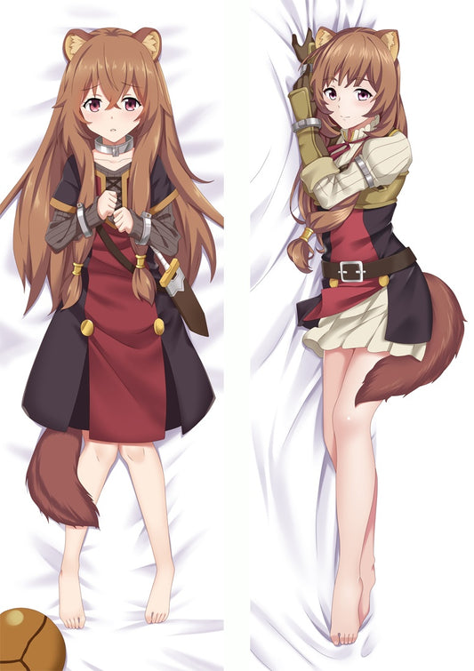 Oreiller Dakimakura Raphtalia, l'héroïne du bouclier qui se lève