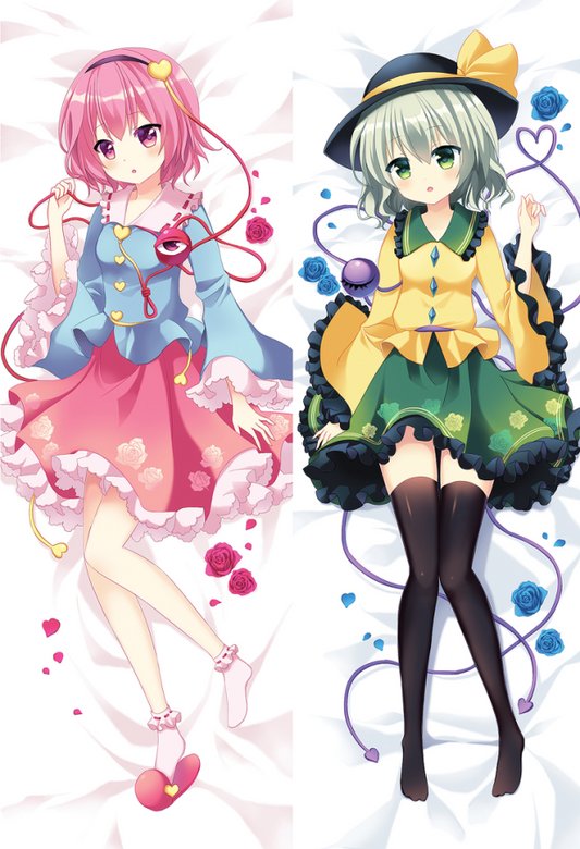 Oreiller de corps Satori Komeiji et Koishi Komeiji