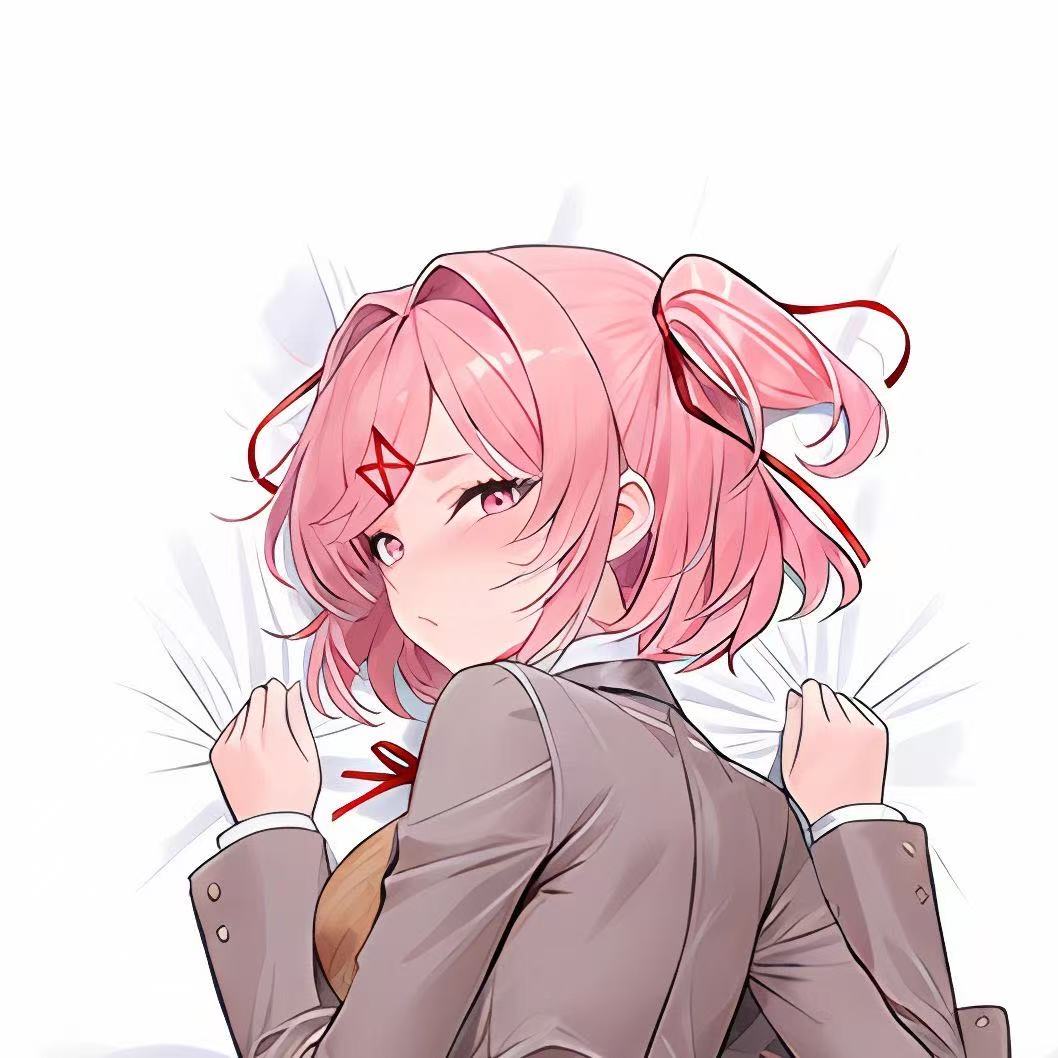 Doki Doki Literature Club! Natsuki Naked Body Pillow