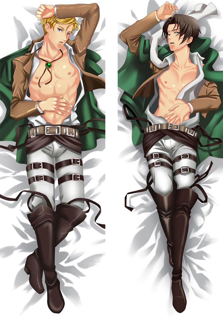 Attack on Titan - Erwin Smith & Levi Anime Body Pillow