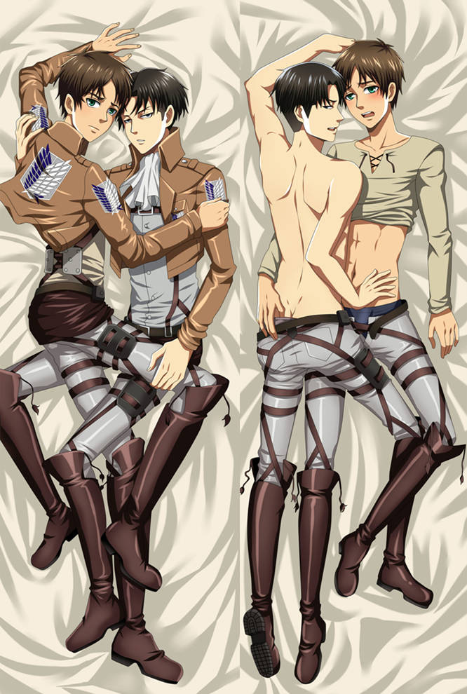 Eren Yeager & Levi - Anime Boy Body Pillow Case 9075