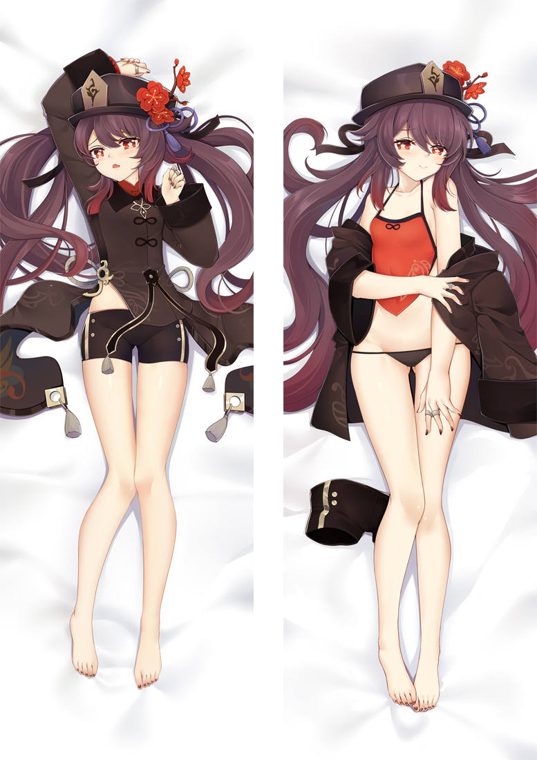 Genshin Impact Hu Tao - Print Body Pillow Covers 