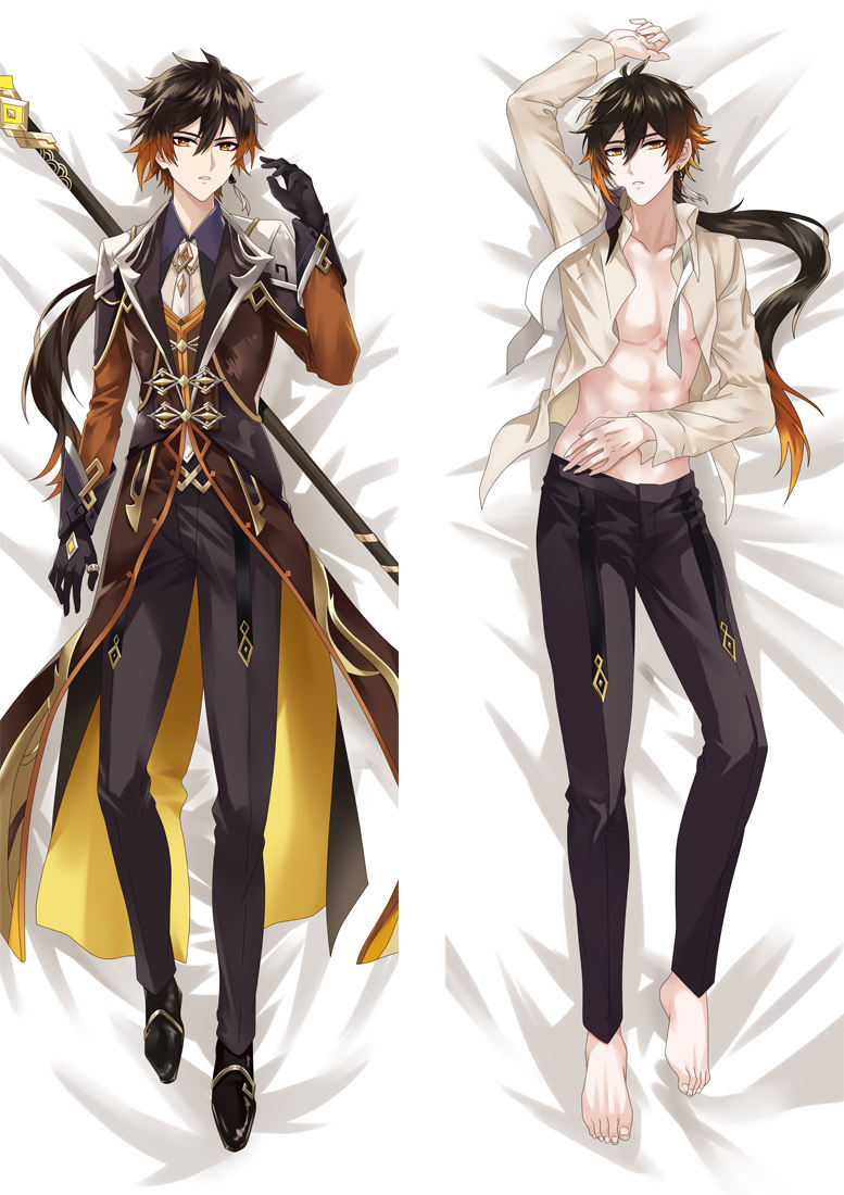 Genshin Impact Morax Long Body Pillow