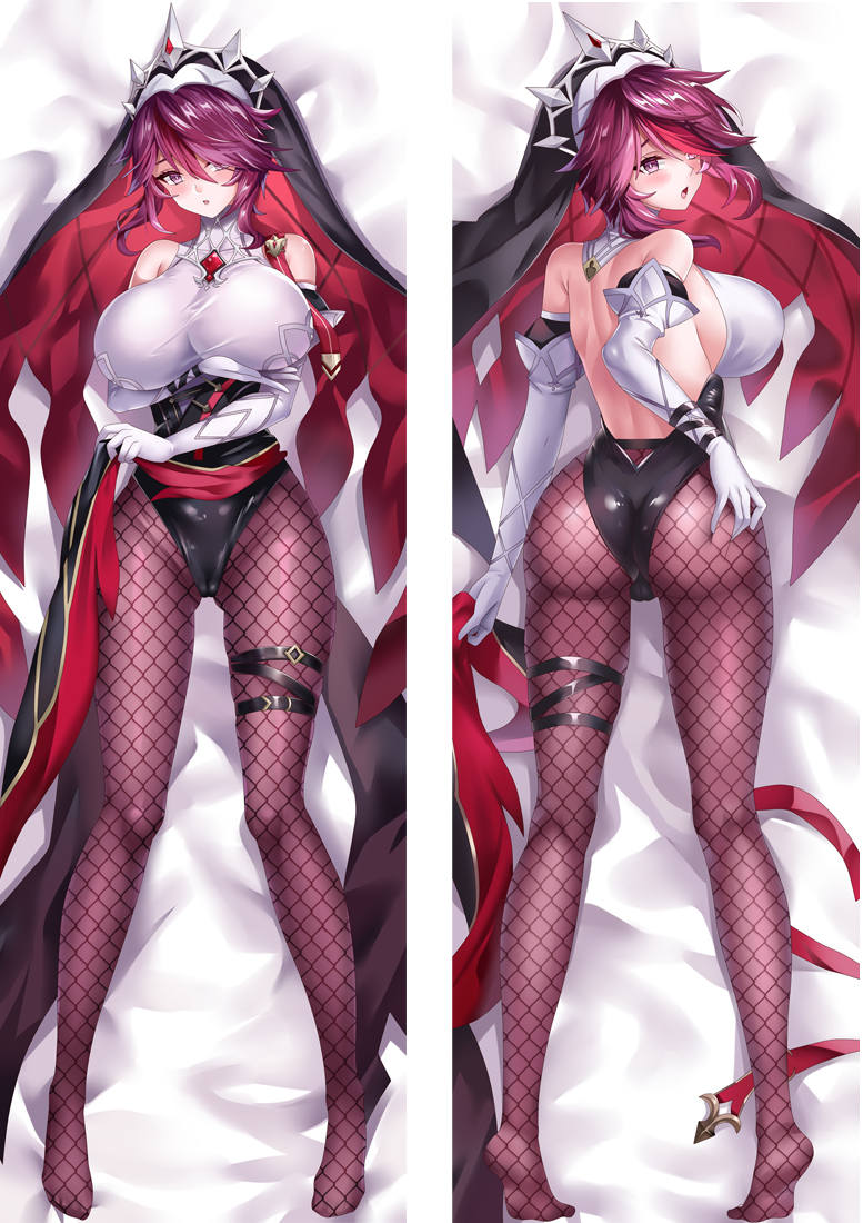 Genshin Impact Rosaria Anime Dakimakura Body Pillow