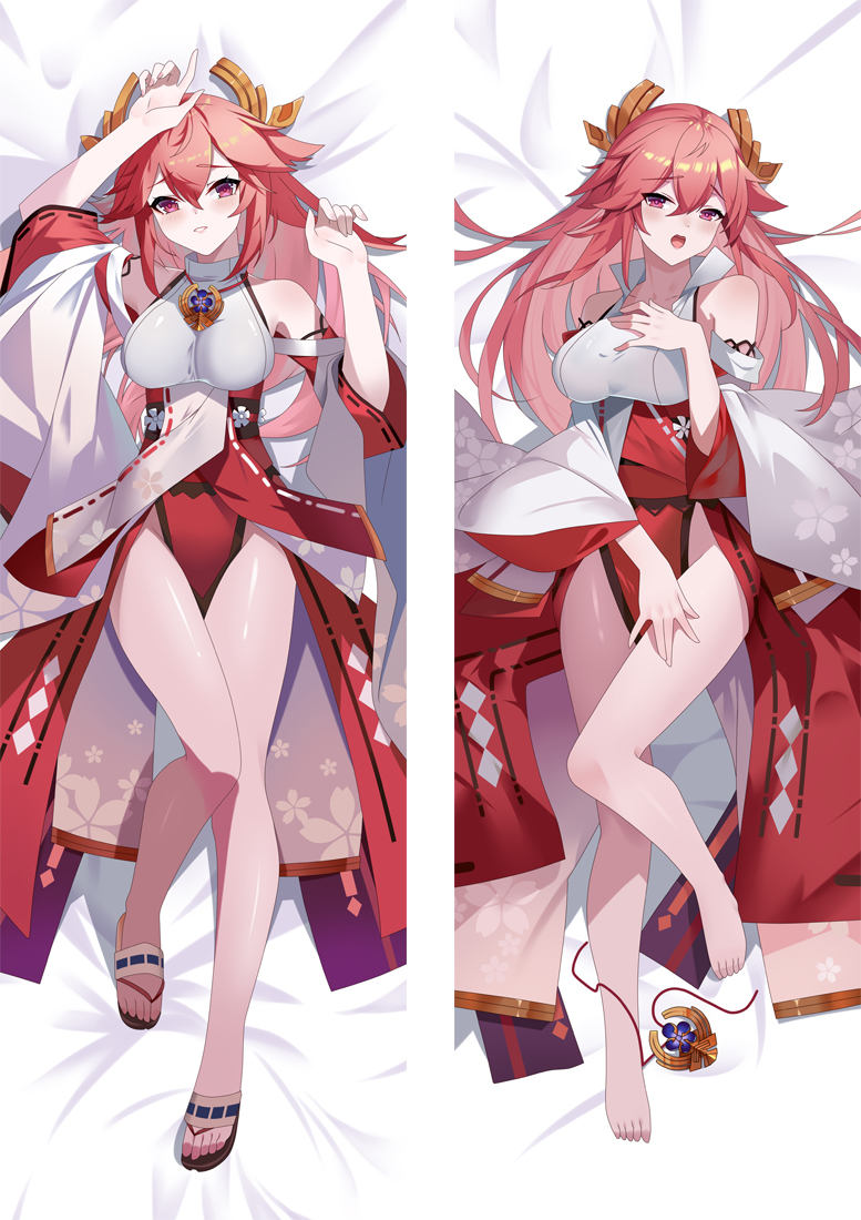 Oreiller Genshin Impact Yae Miko Dakimakura