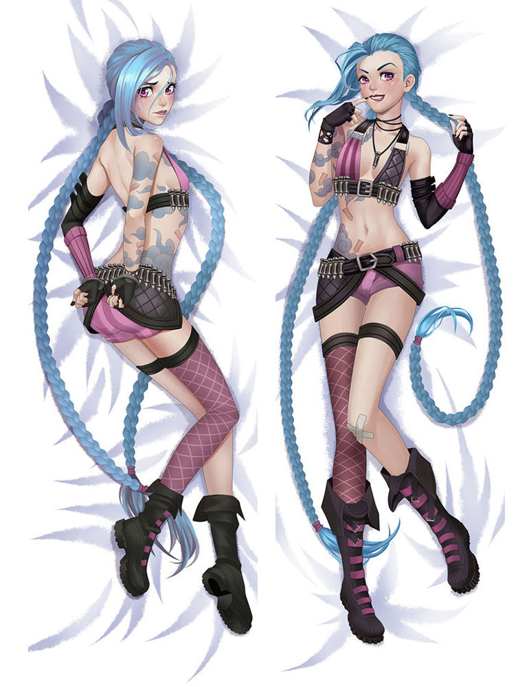 LOL League of Legends Jinx Anime Body Pillow