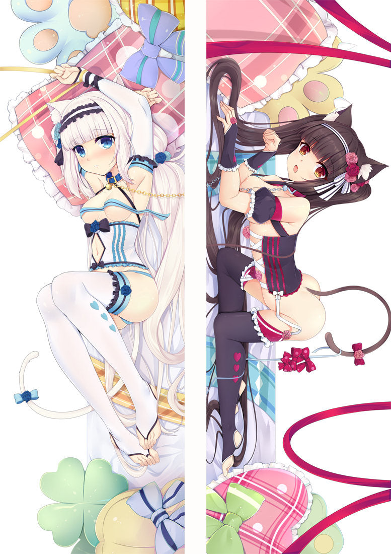 Oreiller de corps Nekopara Chocola &amp; Vanille Dakimakura