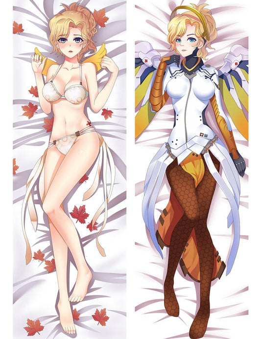 Housse de coussin pour le corps Overwatch Mercy Anime