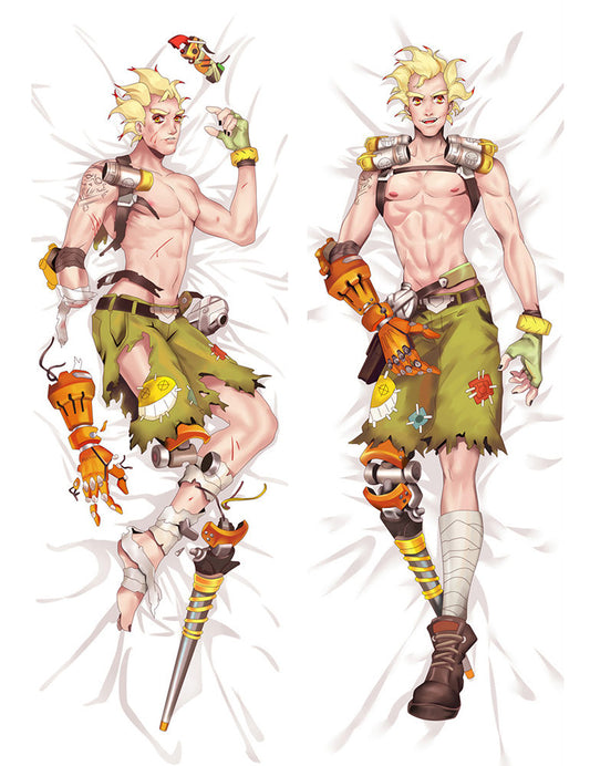 Oreillers d'anime japonais Overwatch Ow Muscle Male Junkrat