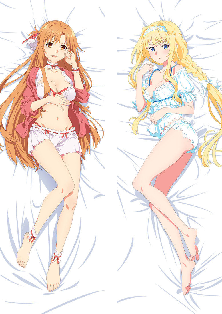 Yuuki Asuna & Alice Zuberg Body Pillow 160 x 50